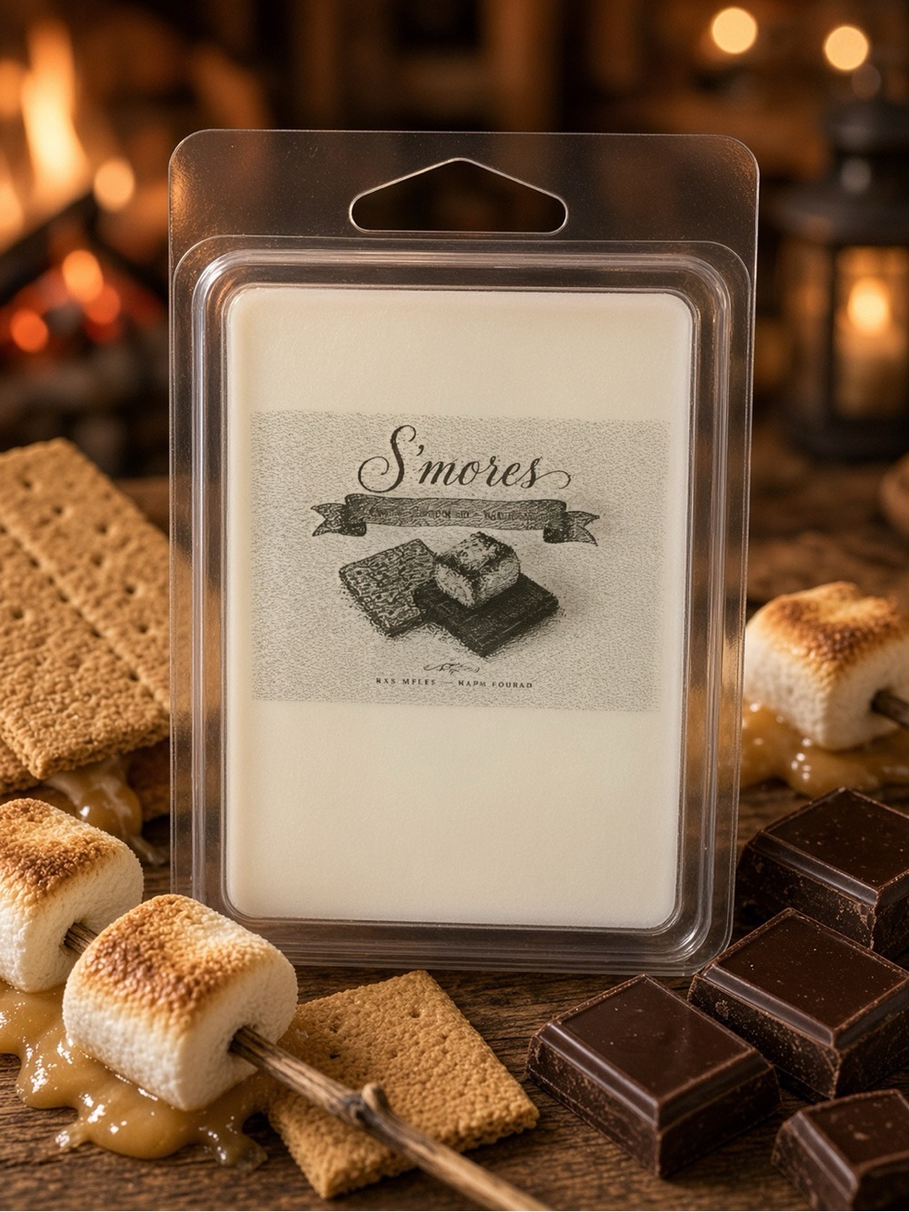 S'mores Wax Melts Graham Chocolate Marshmallow Handmade Soy